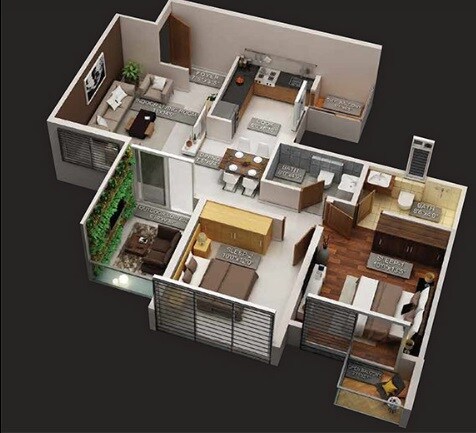 Other, purva-aspire 2 Bedroom 928 Sq.Ft. Apartment In Bavdhan Pune 7553318