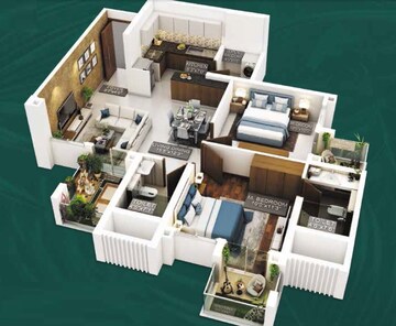  2 BHK Apartment at Purvankara Emerald Bay, Mundhwa – for Sale