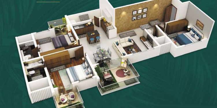 purvankara emerald bay apartment 3 bhk 1769sqft 20215003175012