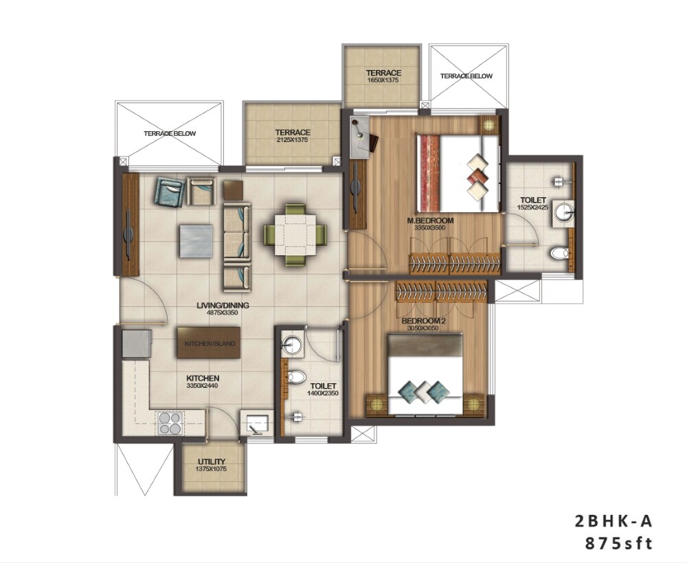 Other, puravankara-silversands 2 Bedroom 900 Sq.Ft. Apartment In Mundhwa Pune 9315066