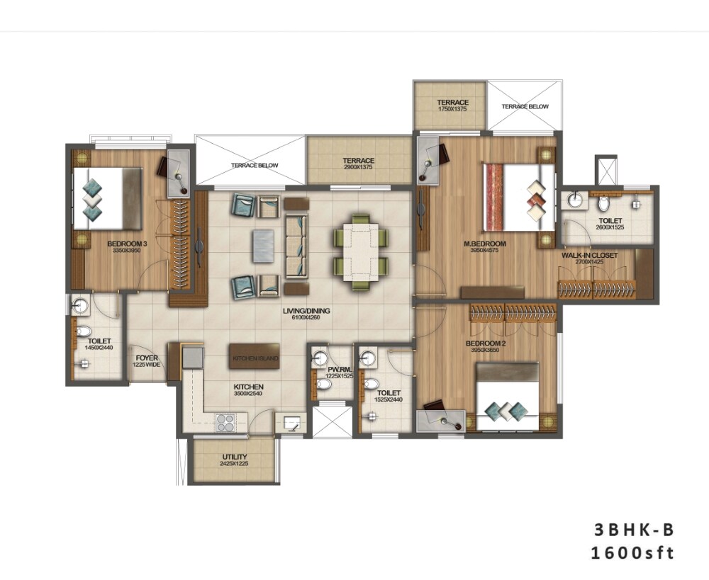 Other, puravankara-silversands 3 Bedroom 1650 Sq.Ft. Apartment In Mundhwa Pune 9406819