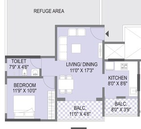 1 BHK 538 Sq. Ft. Apartment in Pyramid Parkland