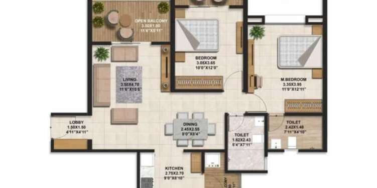 rachana bella casa apartment 2 bhk 705sqft 20225925135943