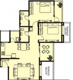 2 BHK 1145 Sq. Ft. Apartment