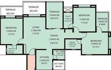  3 BHK Apartment at Rachana My World, Baner – for Rent