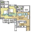 Raheja Vistas Phase 3 2 BHK Layout