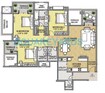 Raheja Vistas Phase 3 3 BHK Layout