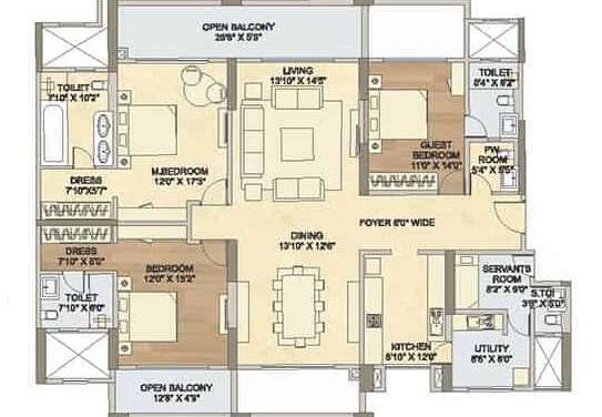 raheja vistas premiere apartment 3 bhk 2007sqft 20211509161503