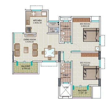  2 BHK Apartment at Rahul East View, Hadapsar – for Sale