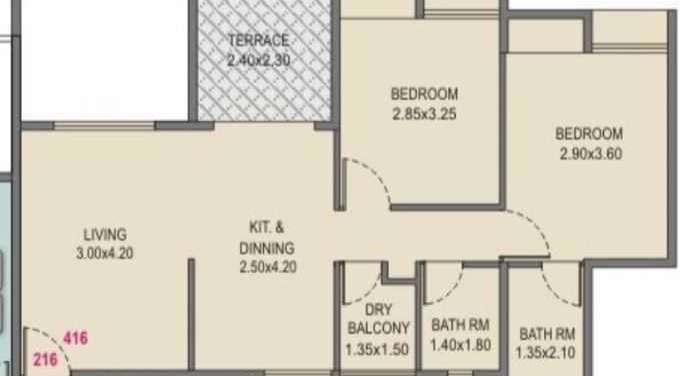 rainbow glory apartment 2 bhk 1158sqft 20213217163206