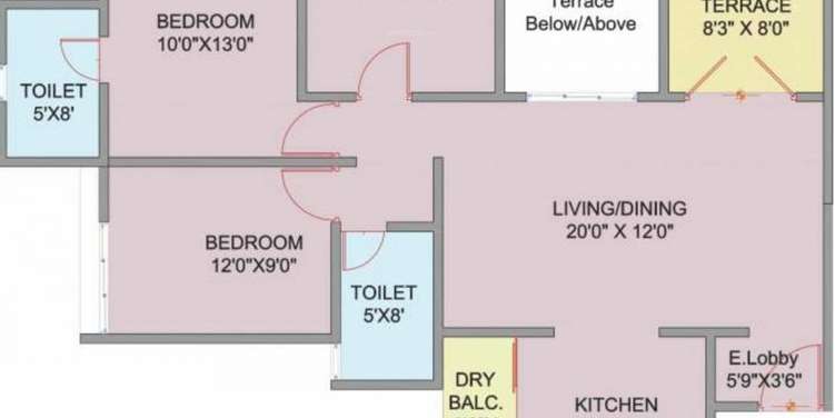 rainbow revell orchid apartment 3 bhk 769sqft 20214512094524