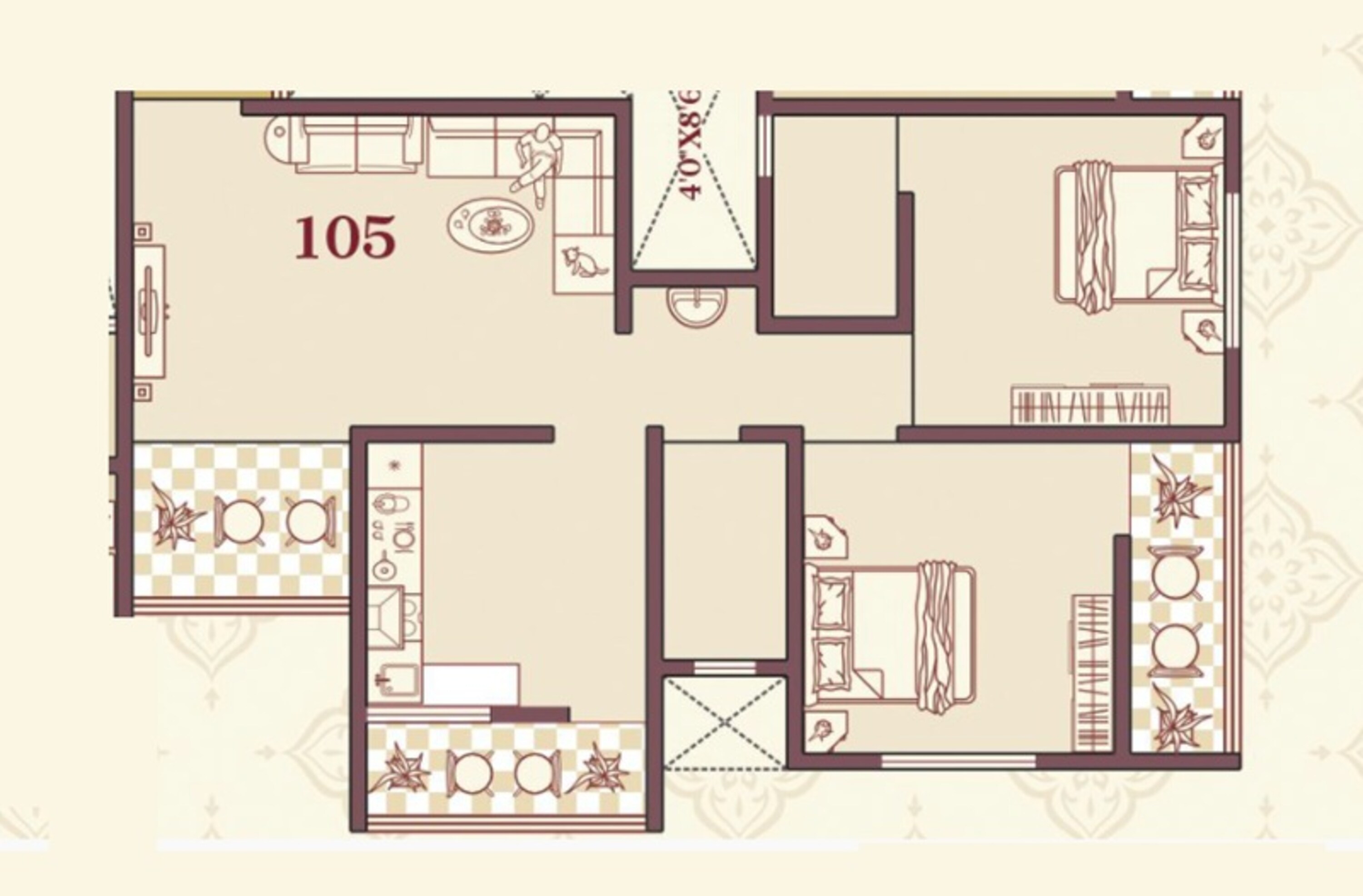 2 BHK 564 Sq. Ft. Apartment in Rajveer Aspire