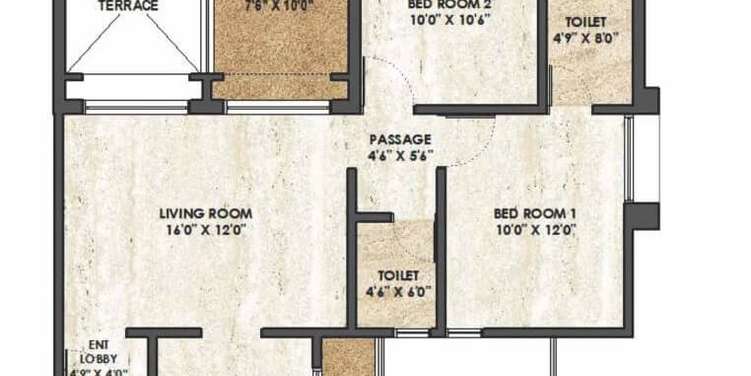 rama melange residences phase iii apartment 2 bhk 557sqft 20212103132159