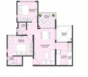  2 BHK Apartment at Rama Metro Life, Tathawade – for Rent