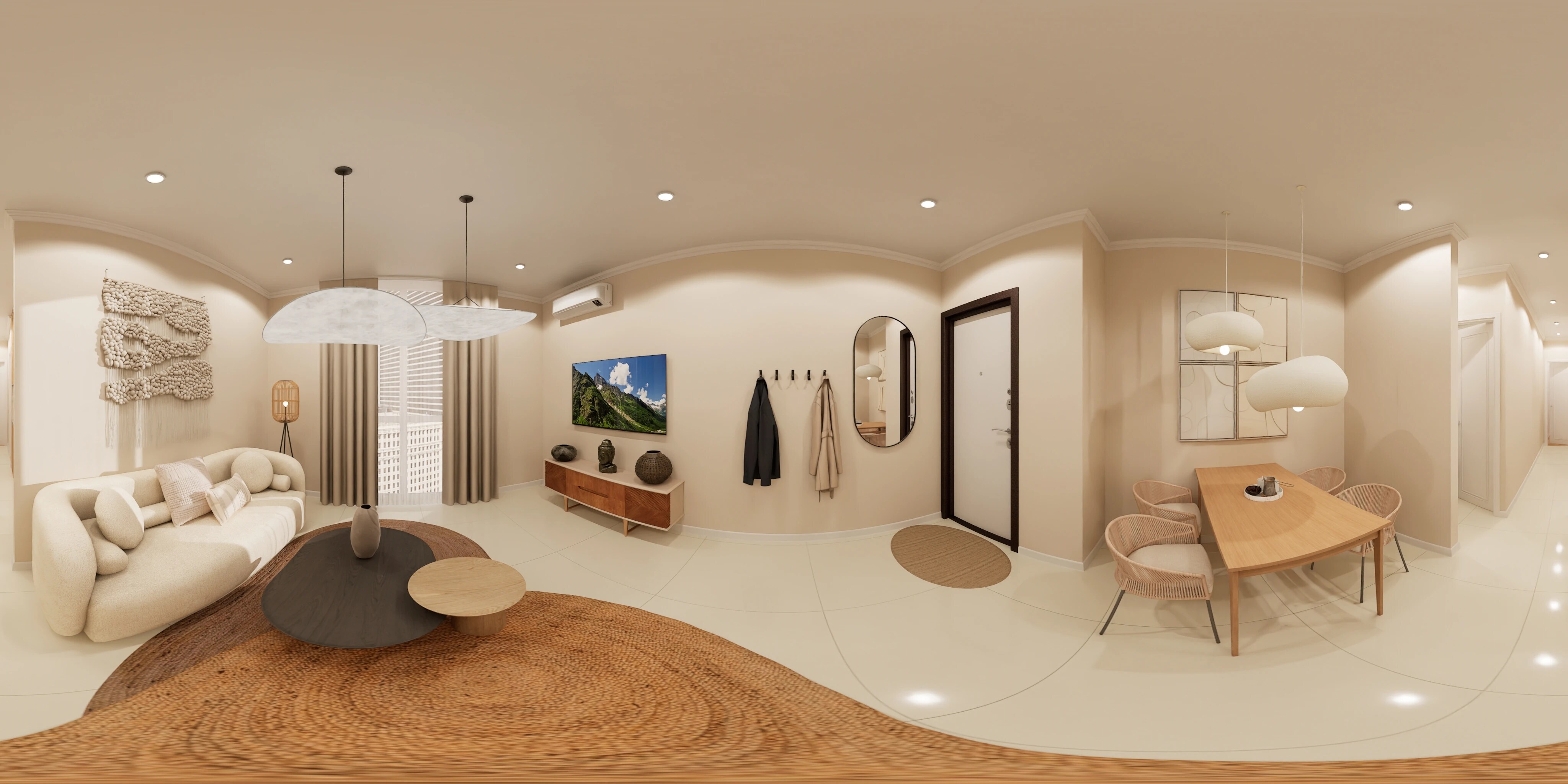 Floor plan of 2 BHK 564 Sq. Ft. Apartment in Ramgeet Horizon Harmony, Pune