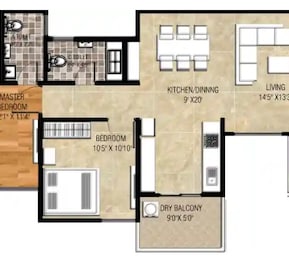 2 BHK 870 Sq. Ft. Apartment in Ranawat Shankeshwar Darshan