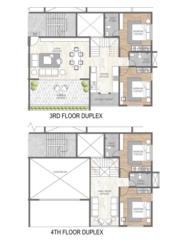4 BHK 2693 Sq. Ft. Apartment