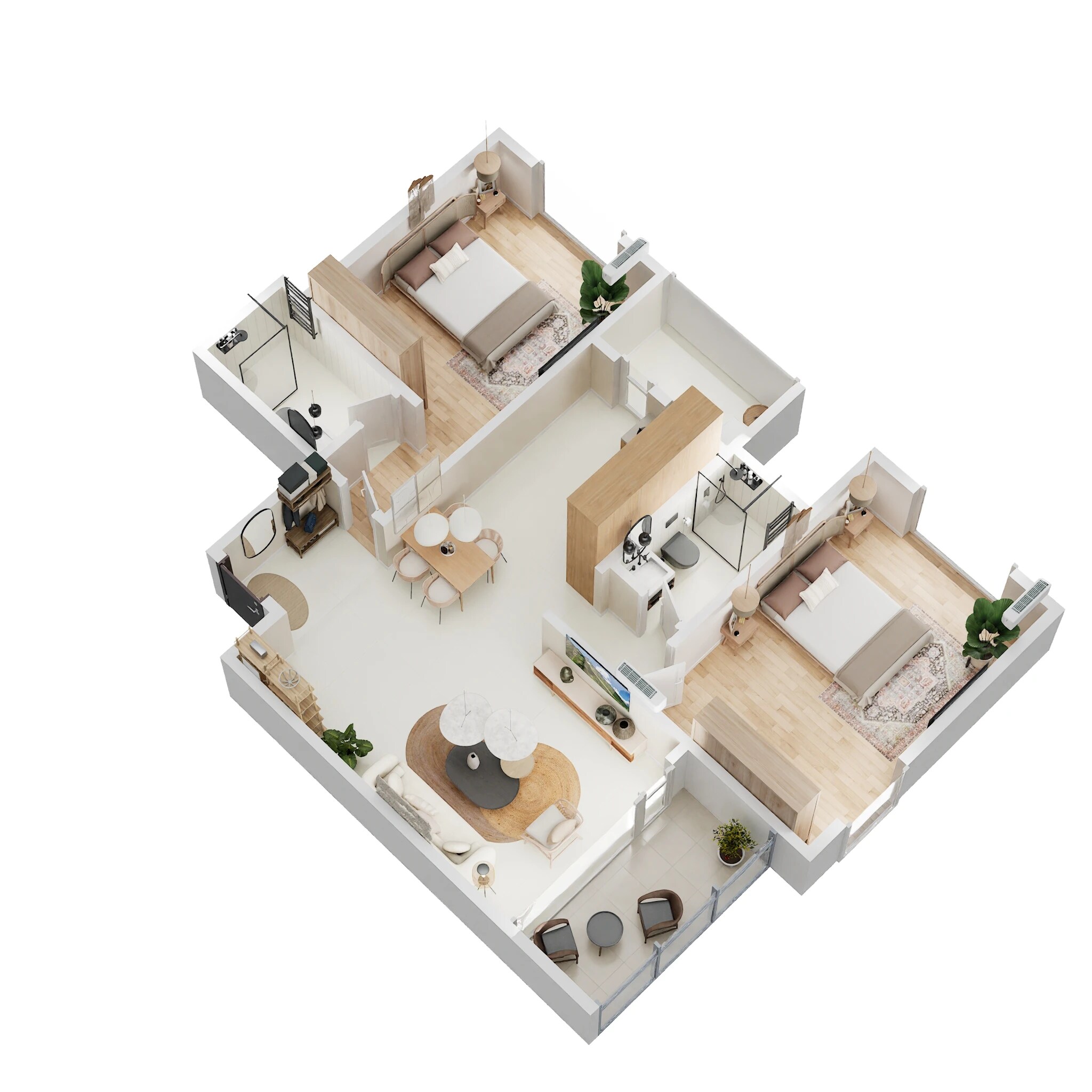 2 BHK 918 Sq. Ft. Apartment