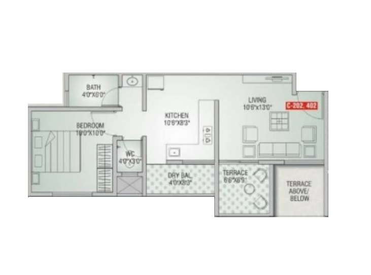 Rasgandh Skyline Pride 1 BHK Layout