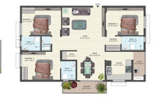3 BHK 2146 Sq. Ft. Apartment