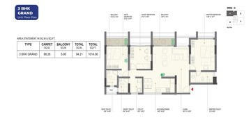  3 BHK Apartment at Ravima Newton Homes, Hadapsar – for Sale