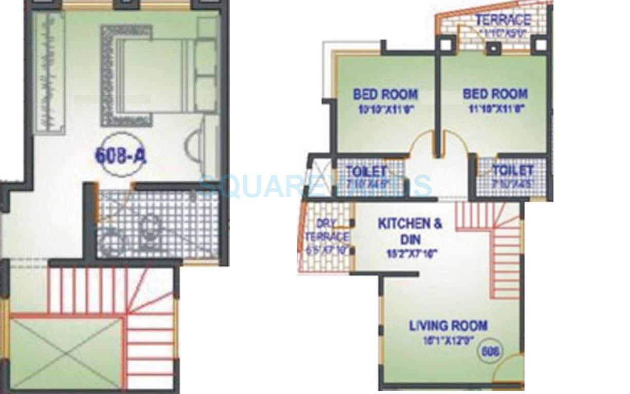 3 BHK 1350 Sq. Ft. Apartment