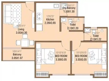  2 BHK Apartment at Raviraj One Residency, Ambegaon Budruk – for Sale