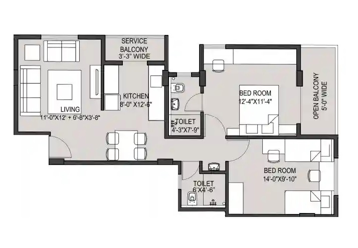 RB Chaphalkar Shreepad 2 BHK Layout