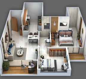 2 BHK 645 Sq. Ft. Apartment in RBS Meriton Heights