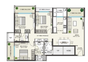  3 BHK Apartment at Regency Astra, Baner – for Sale