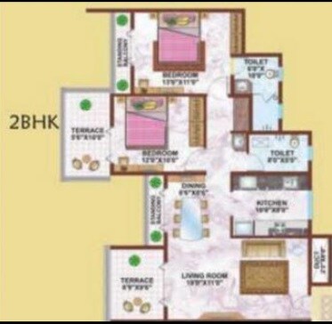 2 BHK 1155 Sq. Ft. Apartment