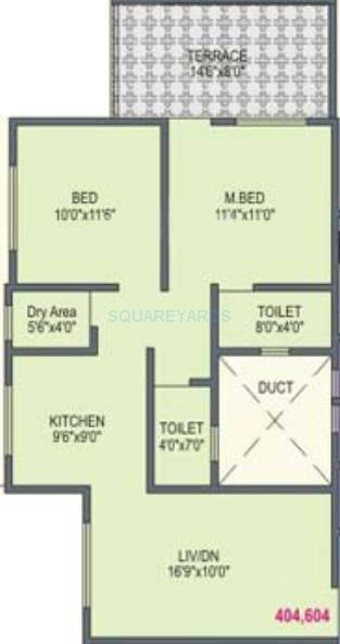 2 BHK 1353 Sq. Ft. Apartment