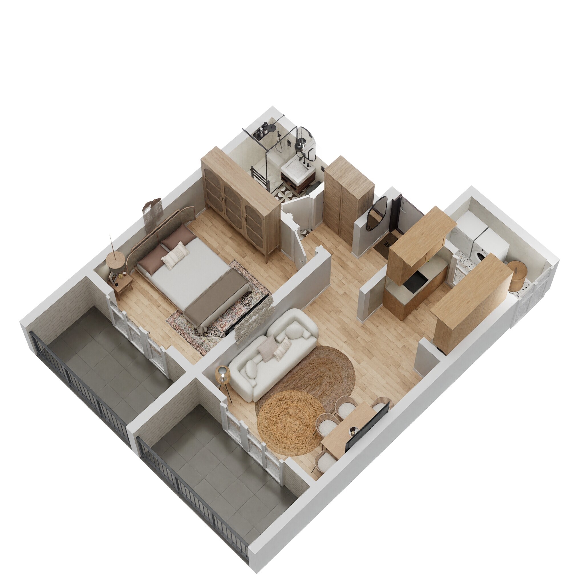 1 BHK 548 Sq. Ft. Apartment