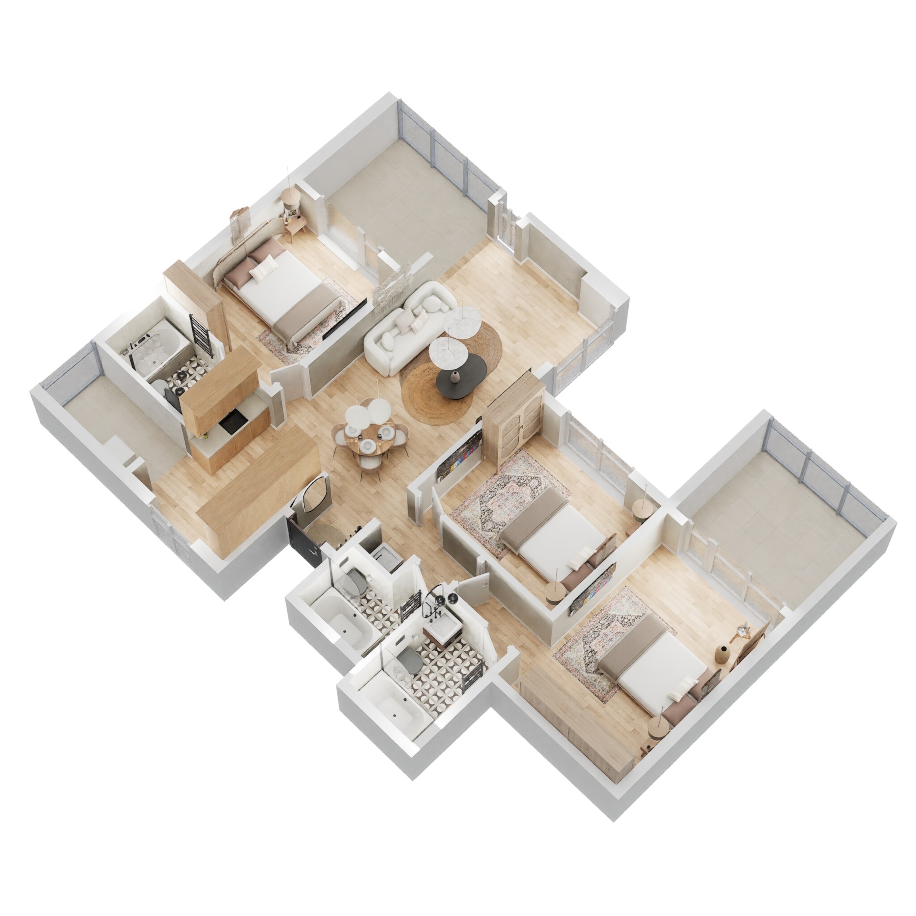 rohan abhilasha apartment 2 bhk 1100sqft 20213305163342 3d 1404