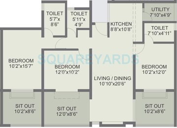  3 BHK Apartment at Rohan Abhilasha, Wagholi – for Sale