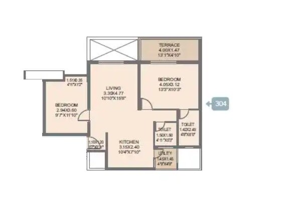 Other, rohan-ananta 2 Bedroom 677 Sq.Ft. Apartment In Tathawade Pune 8696963