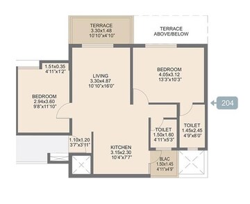  2 BHK Apartment at Rohan Ananta, Tathawade – for Rent