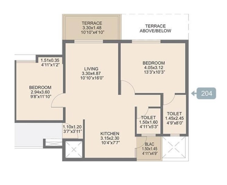 Other, rohan-ananta 2 Bedroom 690 Sq.Ft. Apartment In Tathawade Pune 8657233