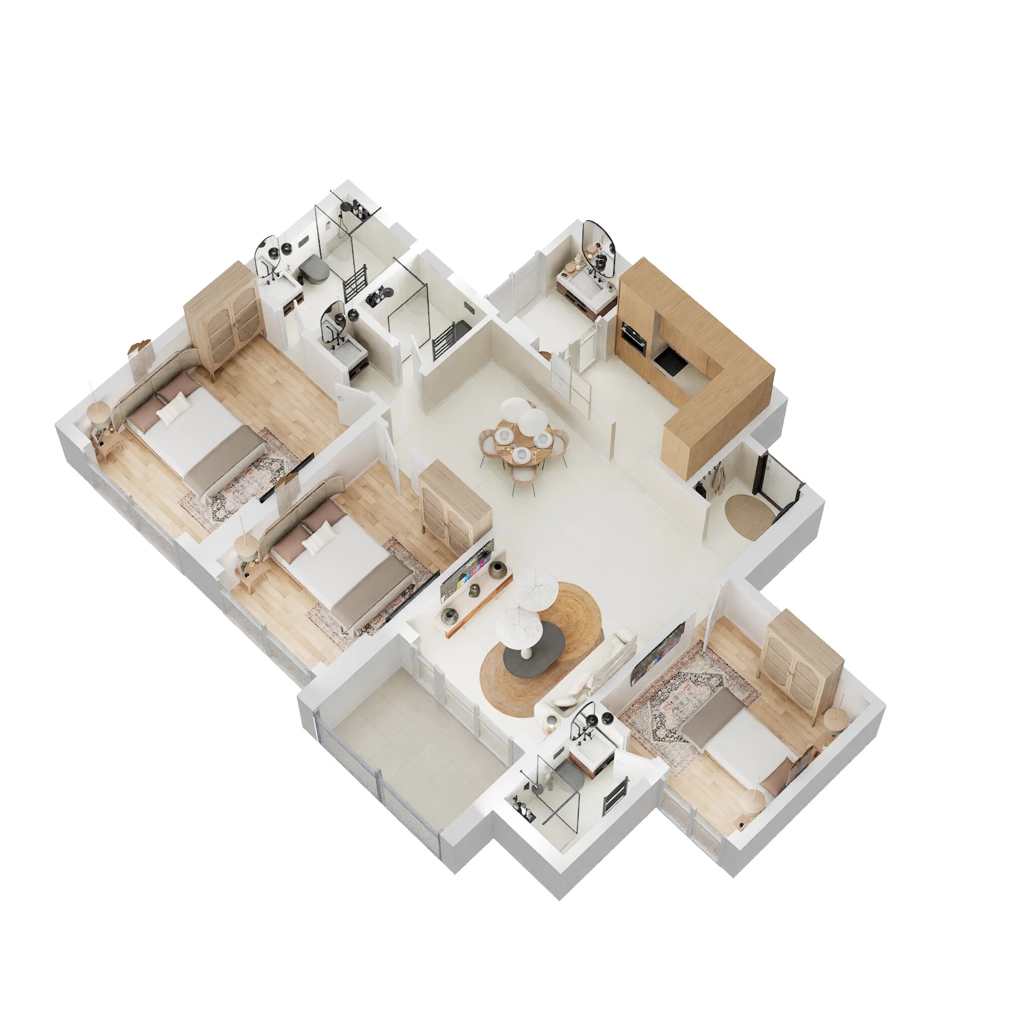 3 BHK 1306 Sq. Ft. Apartment