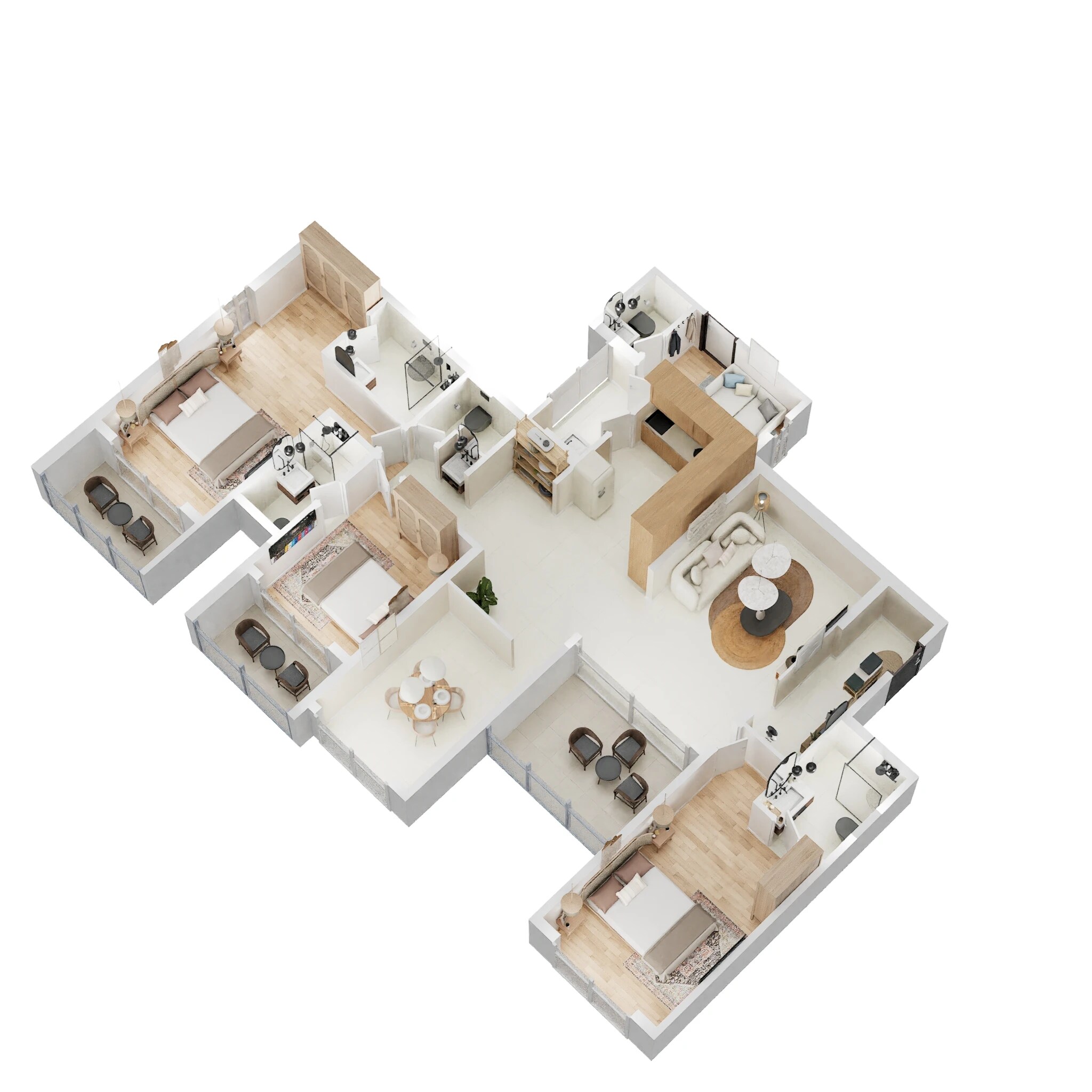 4 BHK 2158 Sq. Ft. Apartment