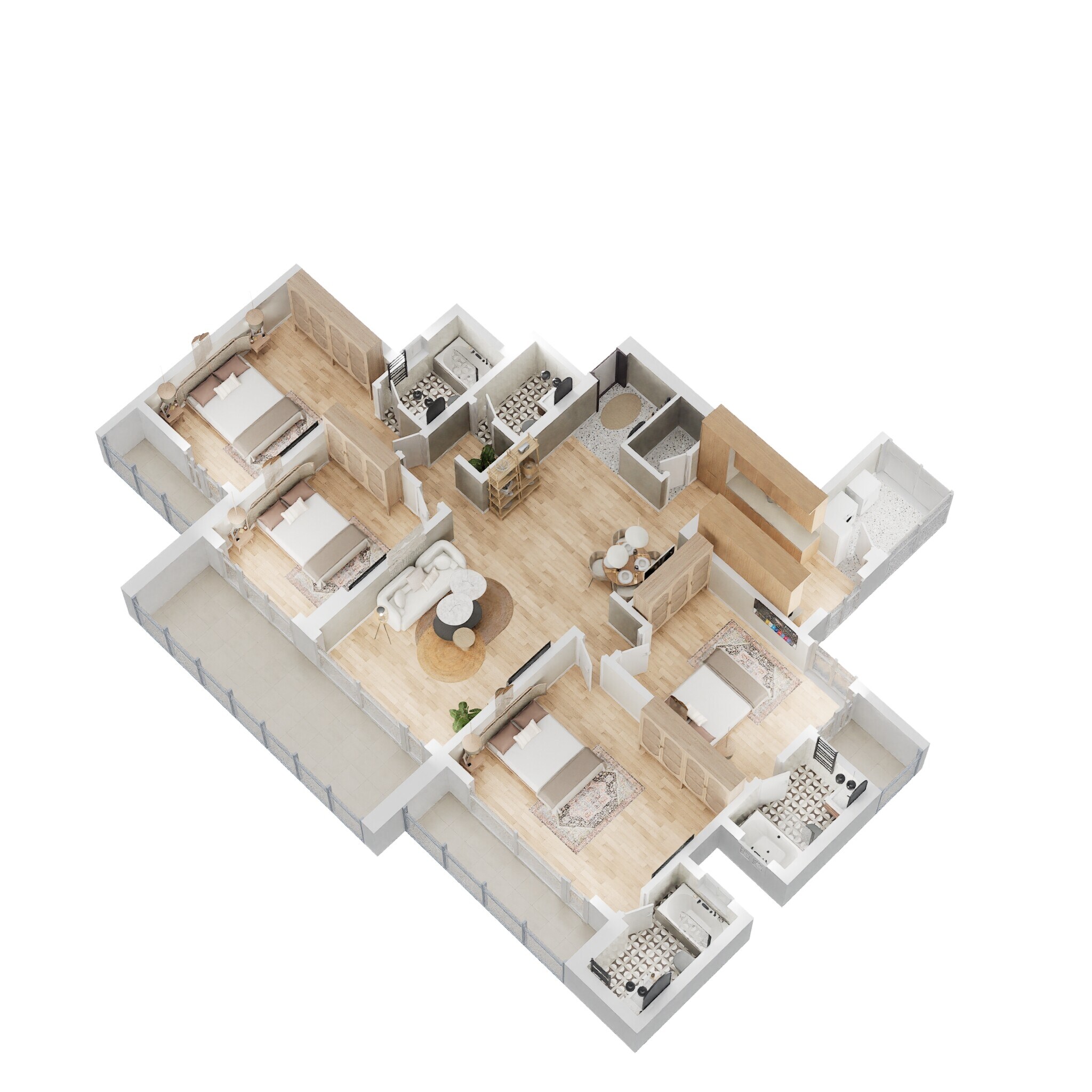 4 BHK 1437 Sq. Ft. Apartment