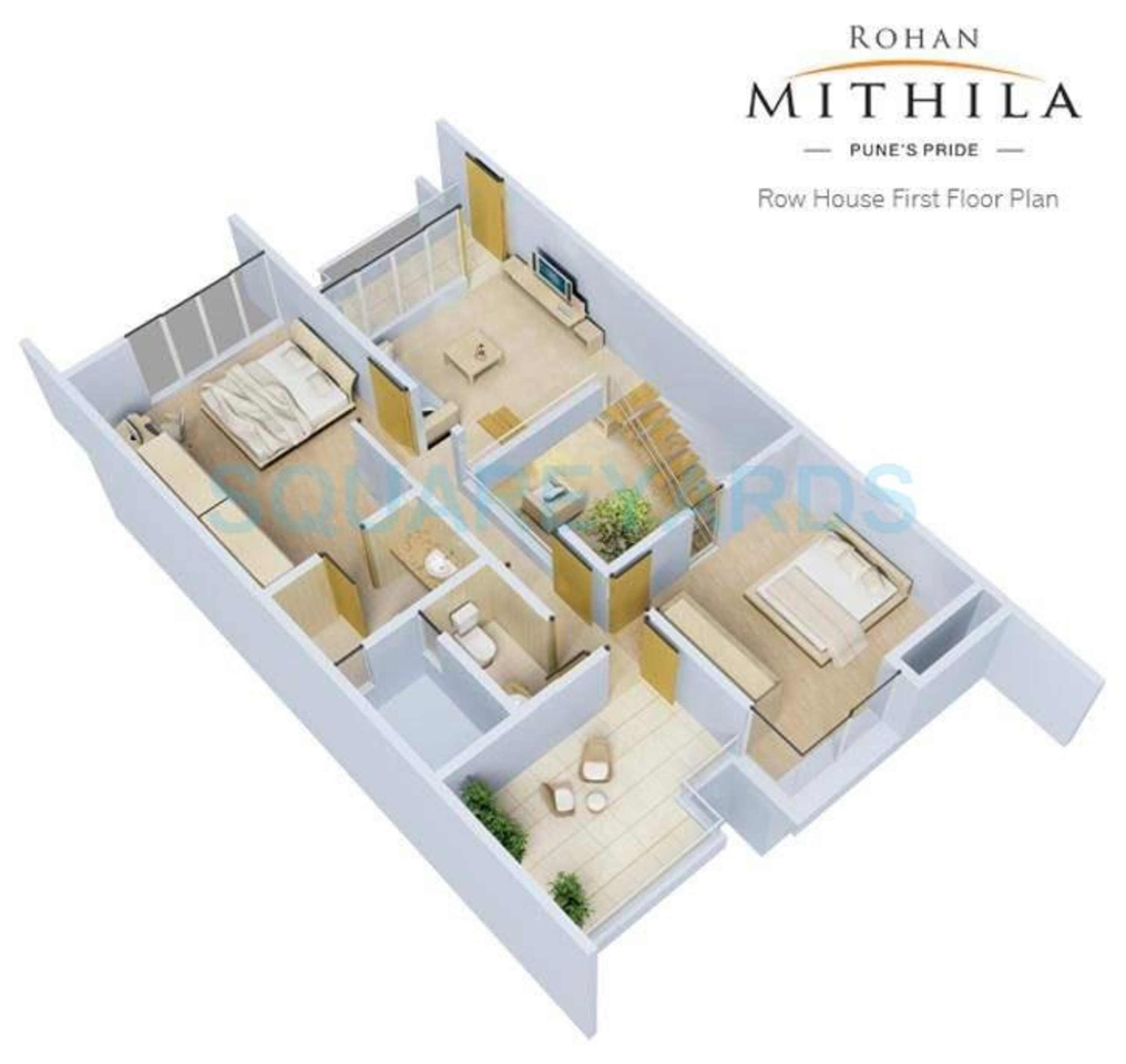 rohan mithila apartment 3bhk 1650sqft 10685