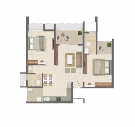 Other, rohan-nidita 2 Bedroom 751 Sq.Ft. Apartment In Hinjewadi Pune 8003702