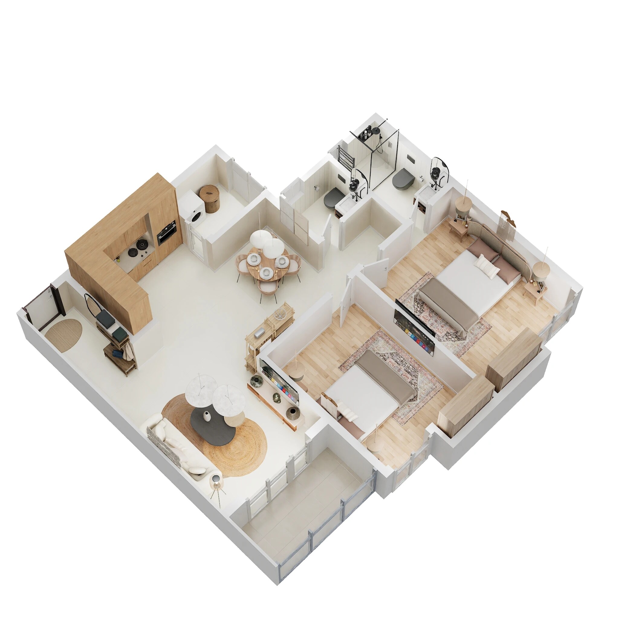 2 BHK 1288 Sq. Ft. Apartment