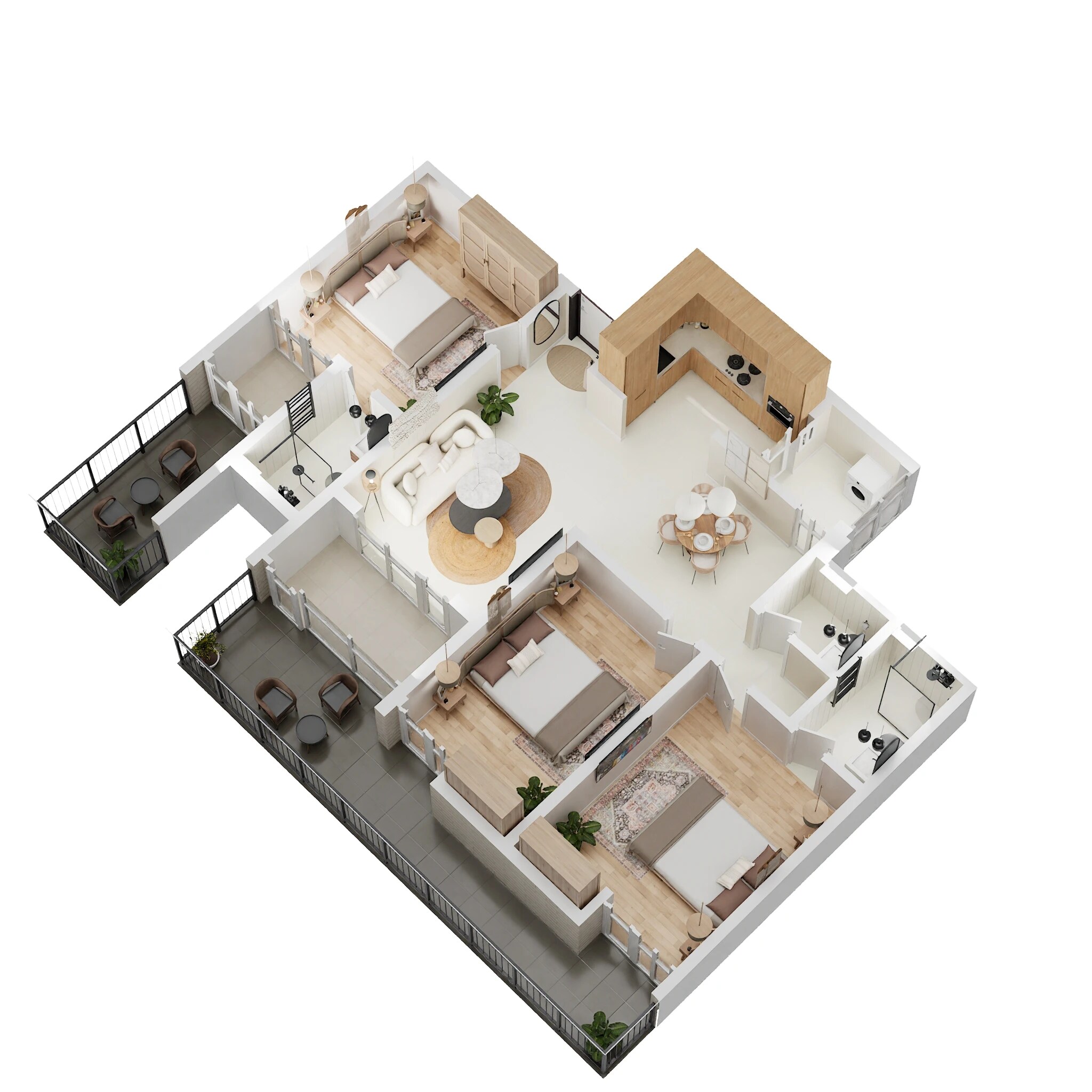 3 BHK 1382 Sq. Ft. Apartment