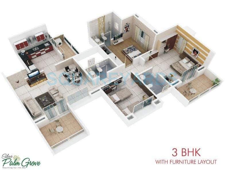 rohan silver palm grove apartment 3bhk 1480sqft 10367