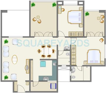  2 BHK Apartment at Rohan Tarang, Wakad – for Rent