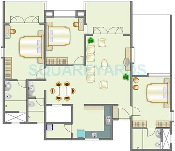  3 BHK Apartment at Rohan Tarang, Wakad – for Rent