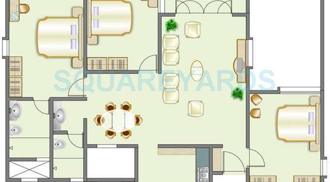 rohan tarang apartment 3bhk 1550sqft 11157