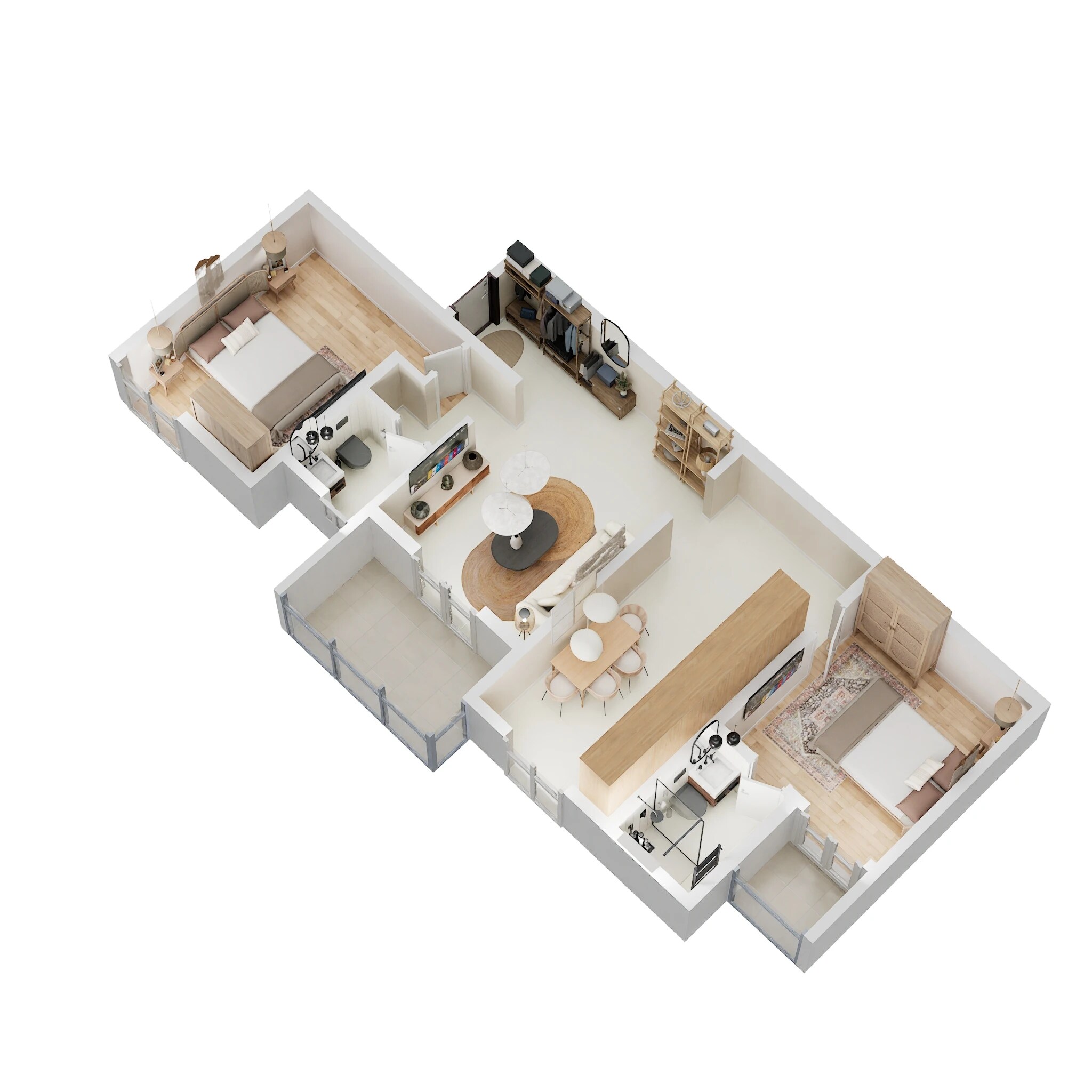 2 BHK 798 Sq. Ft. Apartment